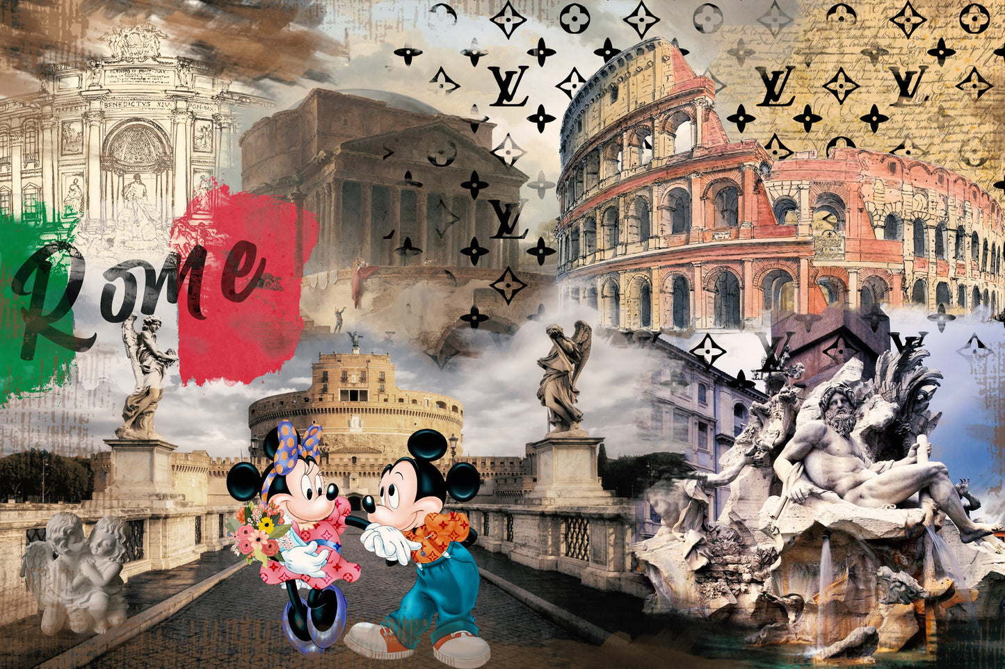 POP ART Rome Mickey Love