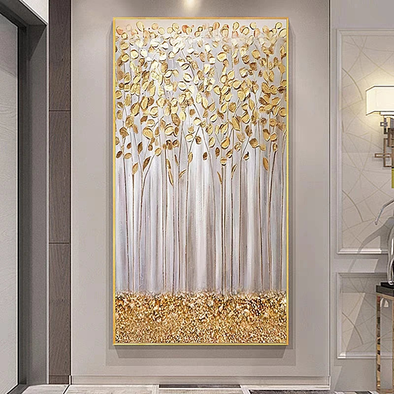 The Golden Forest Oil Painting Handmade