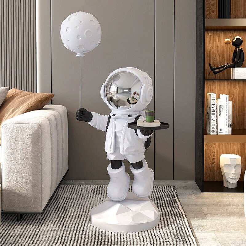 Astronaut Skulptur / Tisch