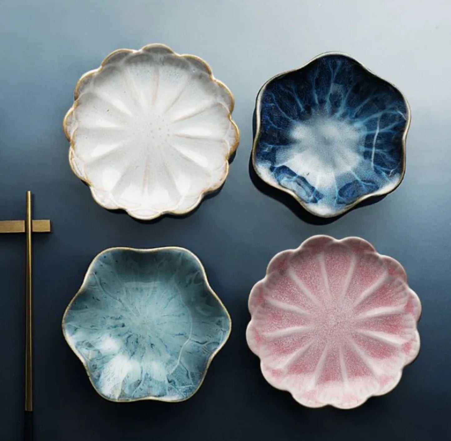 Flower Shape Plate Handmade