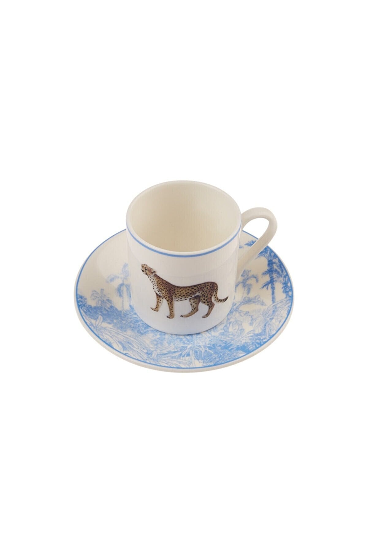 Espresso Tassen Unterteller Tiere (Set von 6 x Tasse und Unterteller)