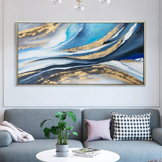 The Golden Ocean Oil Painting Handmade