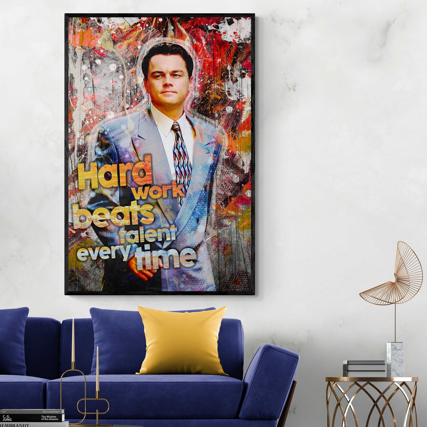 POP ART Wolf of Wall Street Motivation Spruch