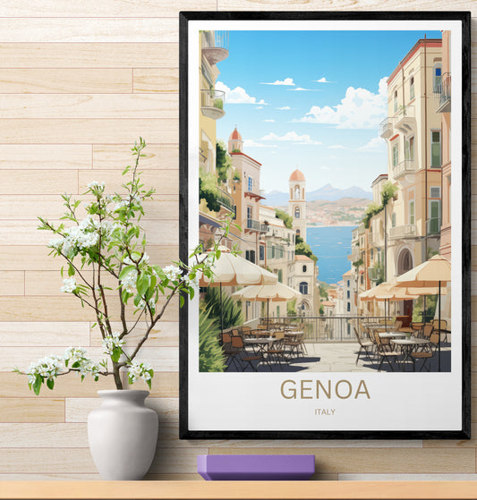 Travel Poster Genoa