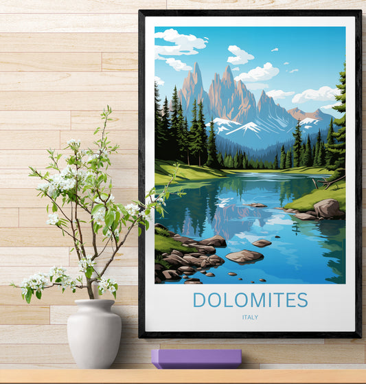 Travel Poster Dolomites