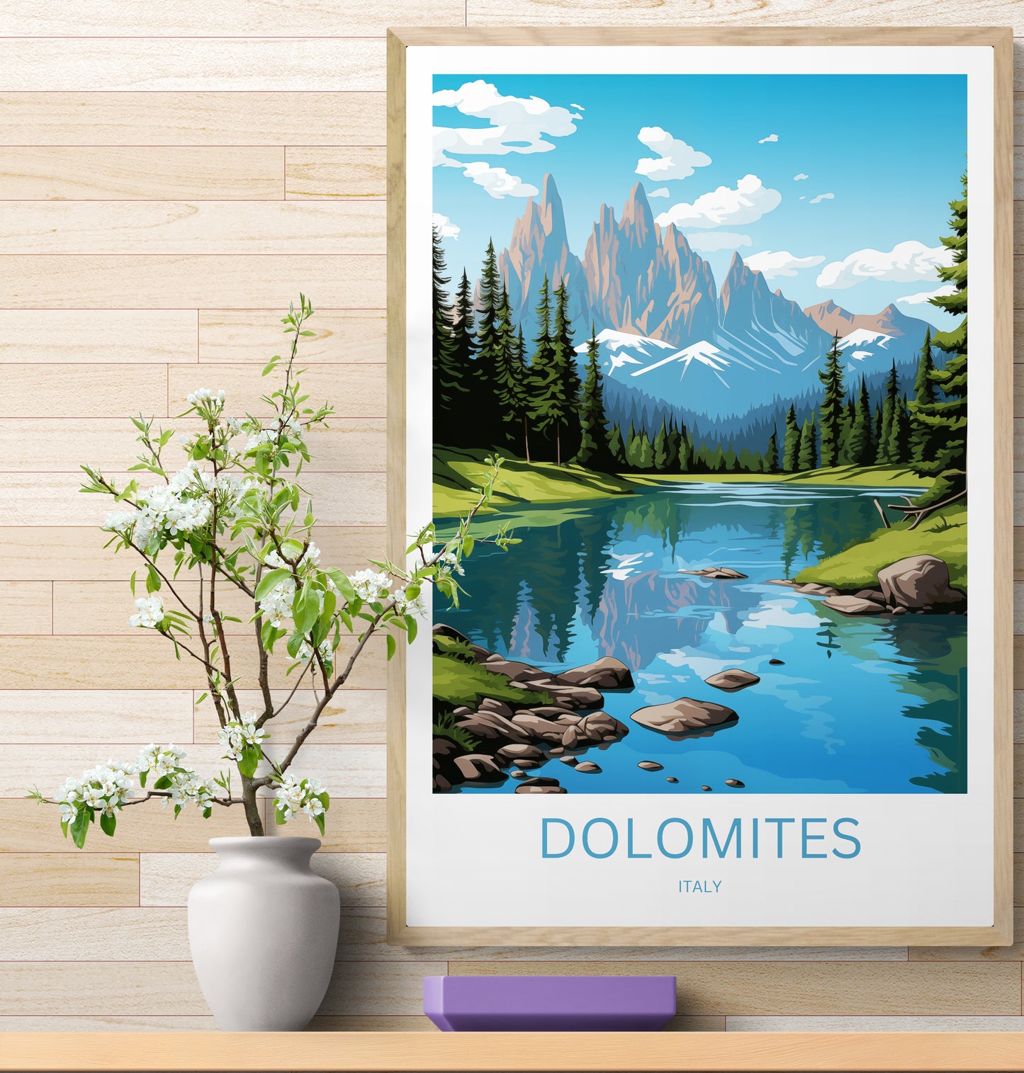 Travel Poster Dolomiten