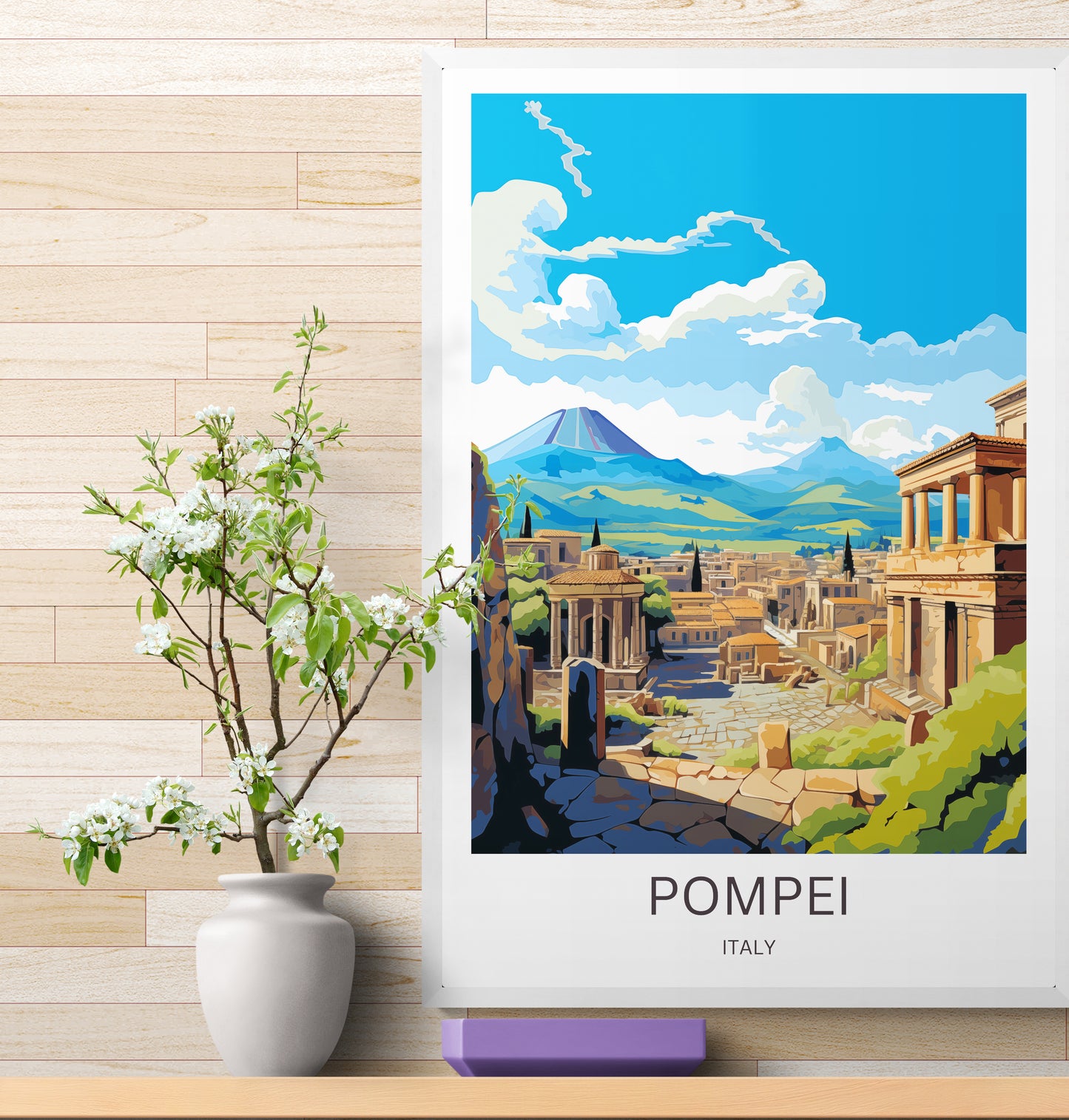 Travel Poster Petra Pompei