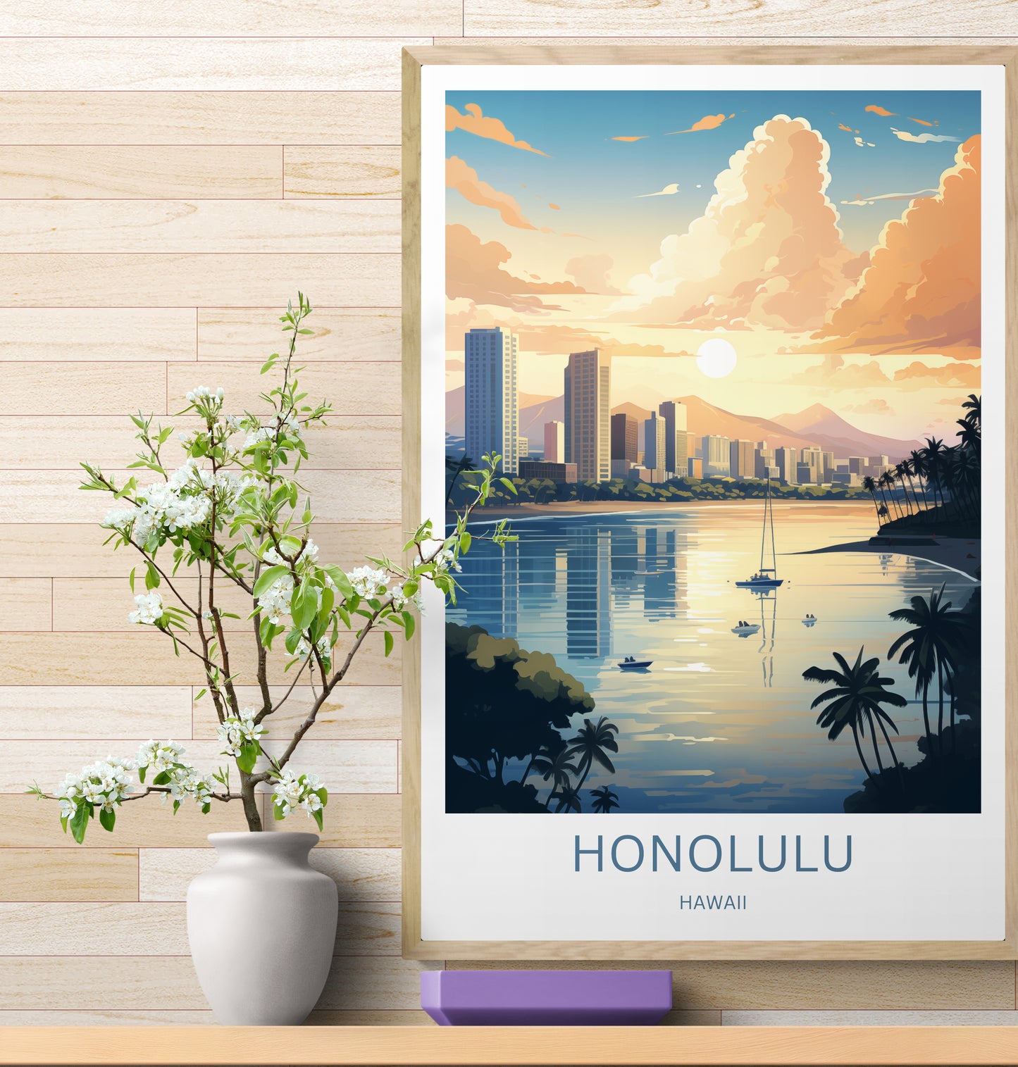 Travel Poster Petra Honolulu