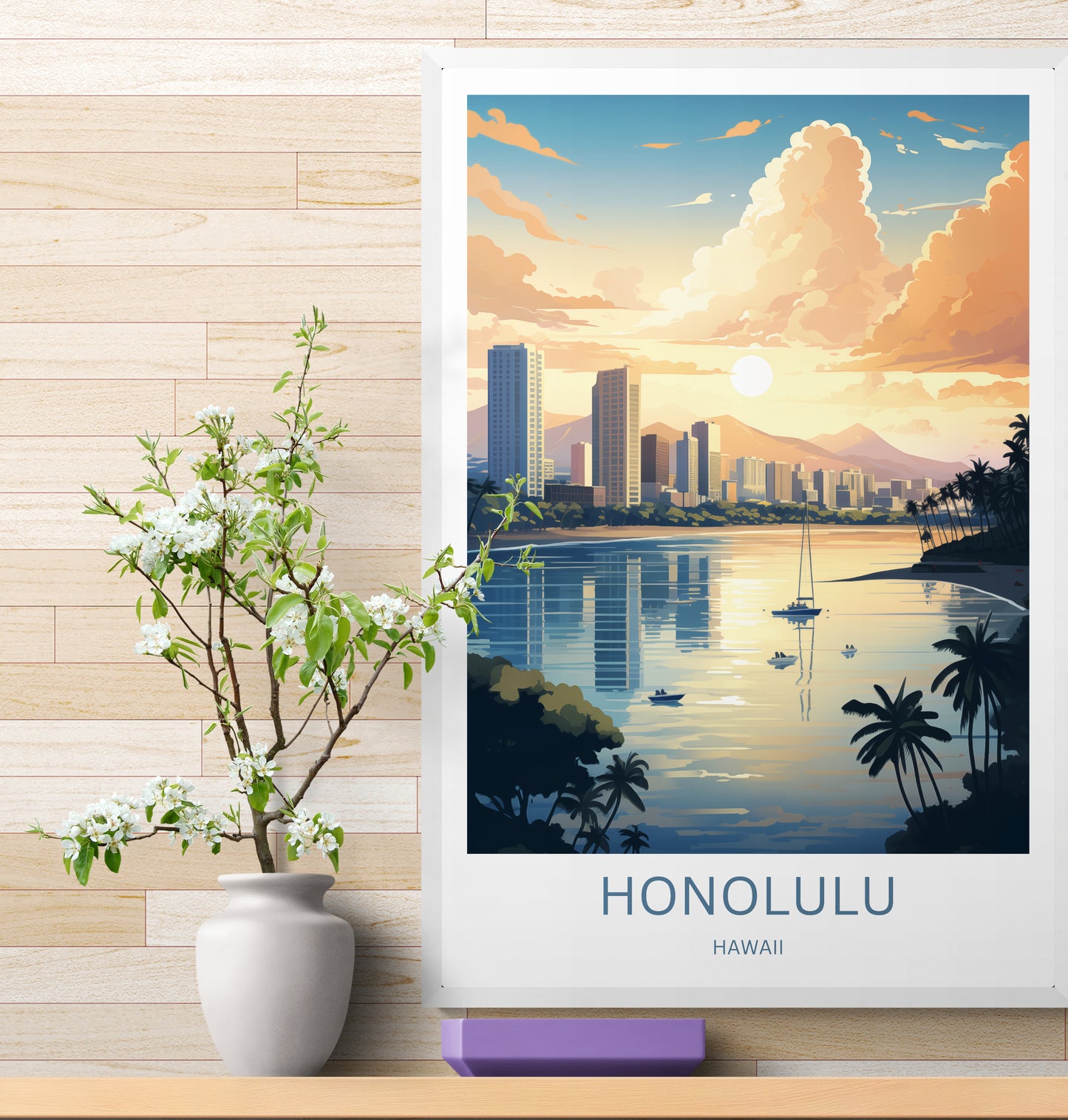 Travel Poster Petra Honolulu