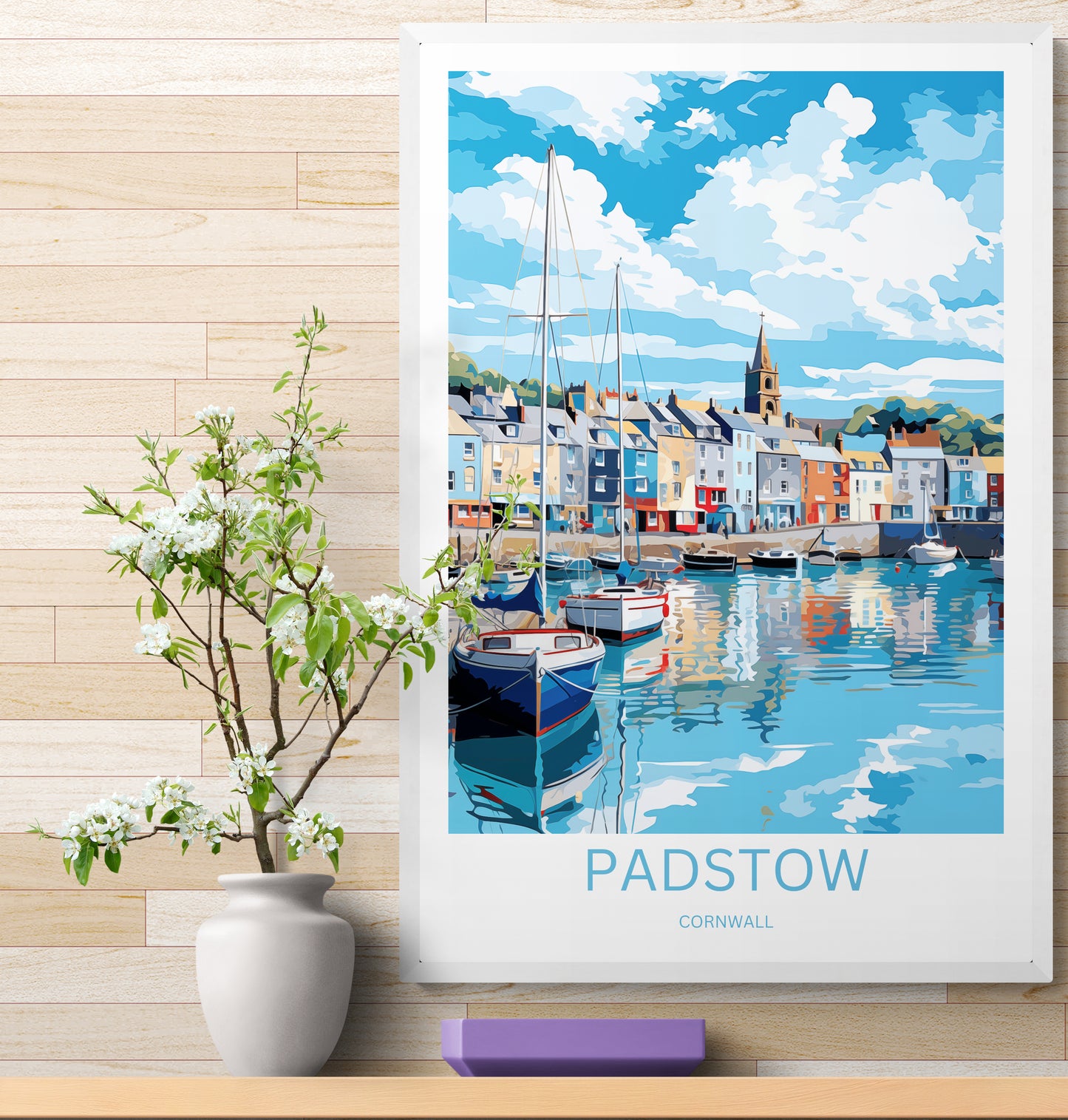 Travel Poster Padstow Cornwall