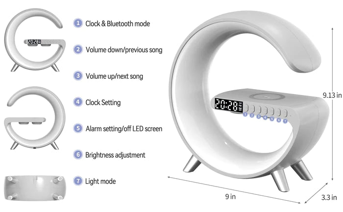 Smart Lampe/Soundbar/Ladegerät/Wecker