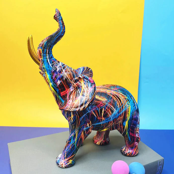 The Alpha Elephant graffiti sculpture