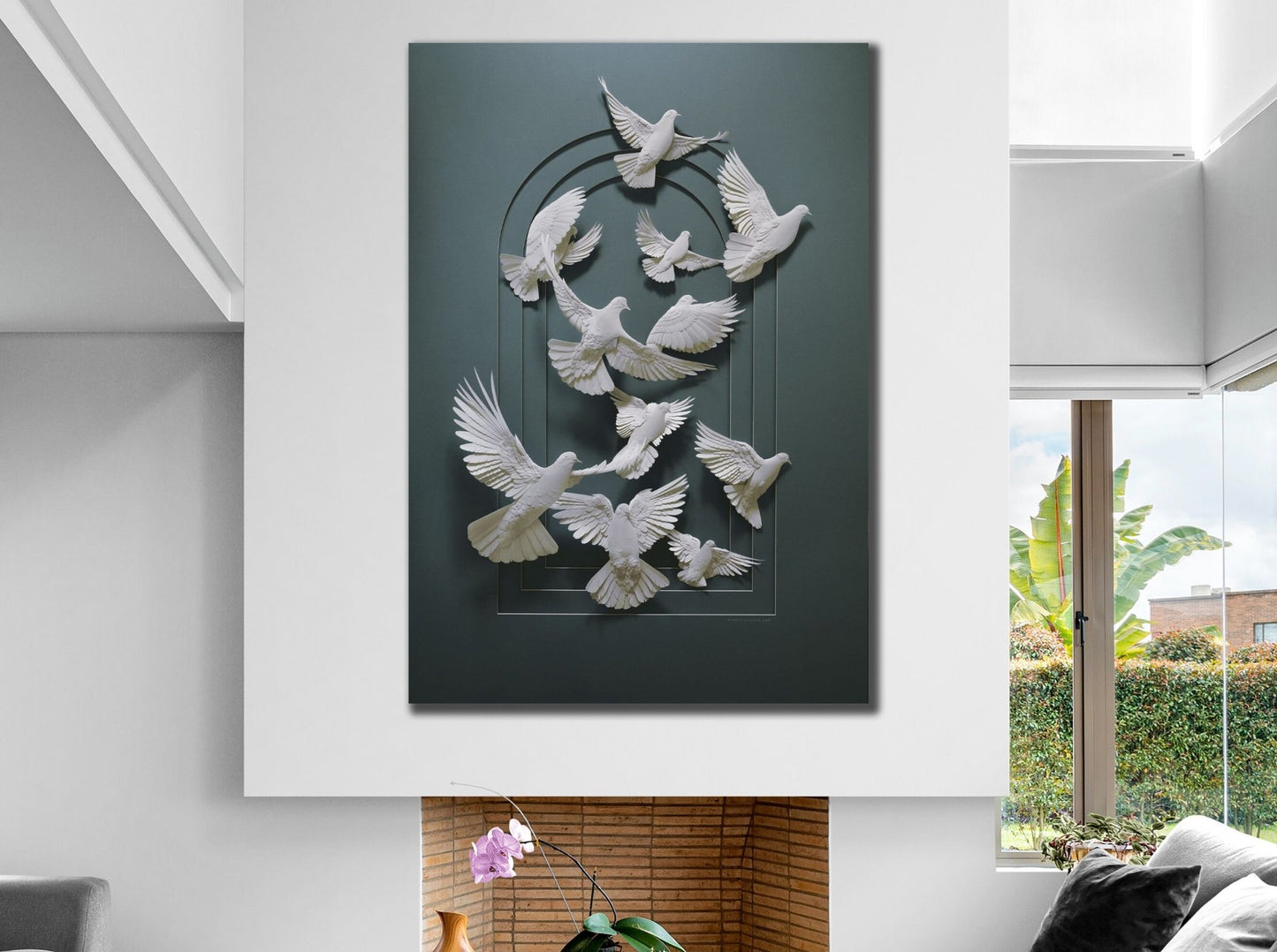 Toile pigeon 3D