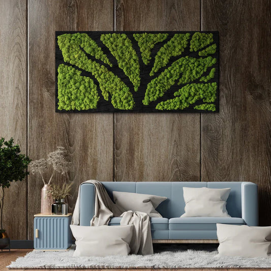 Tree moss art picture