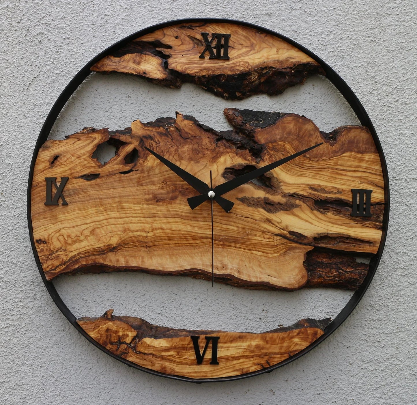 Olivenbaum Holz Uhr