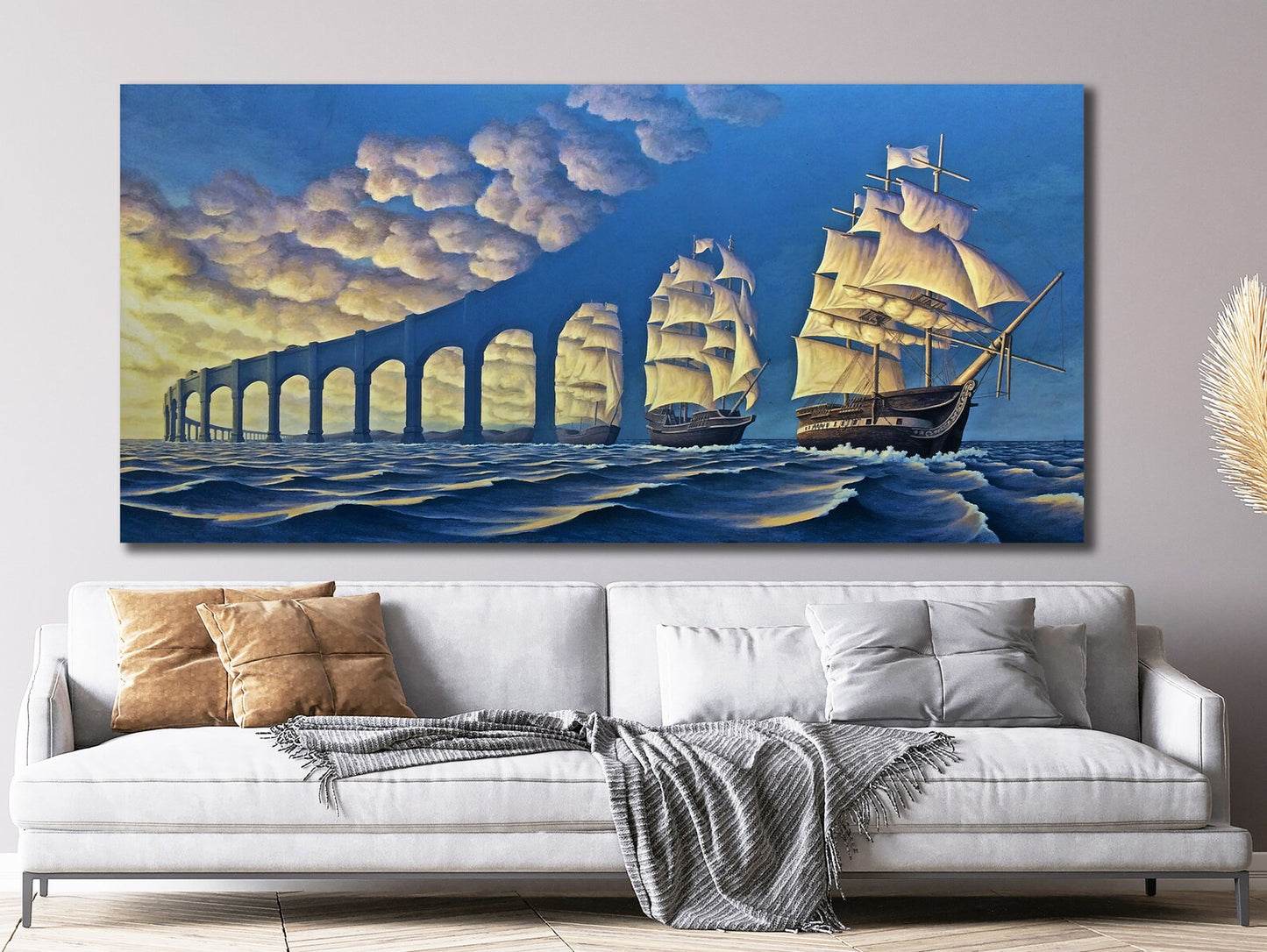 Ship from Bridge Canvas