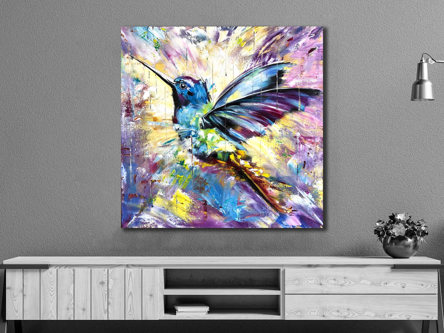 Hummingbird canvas