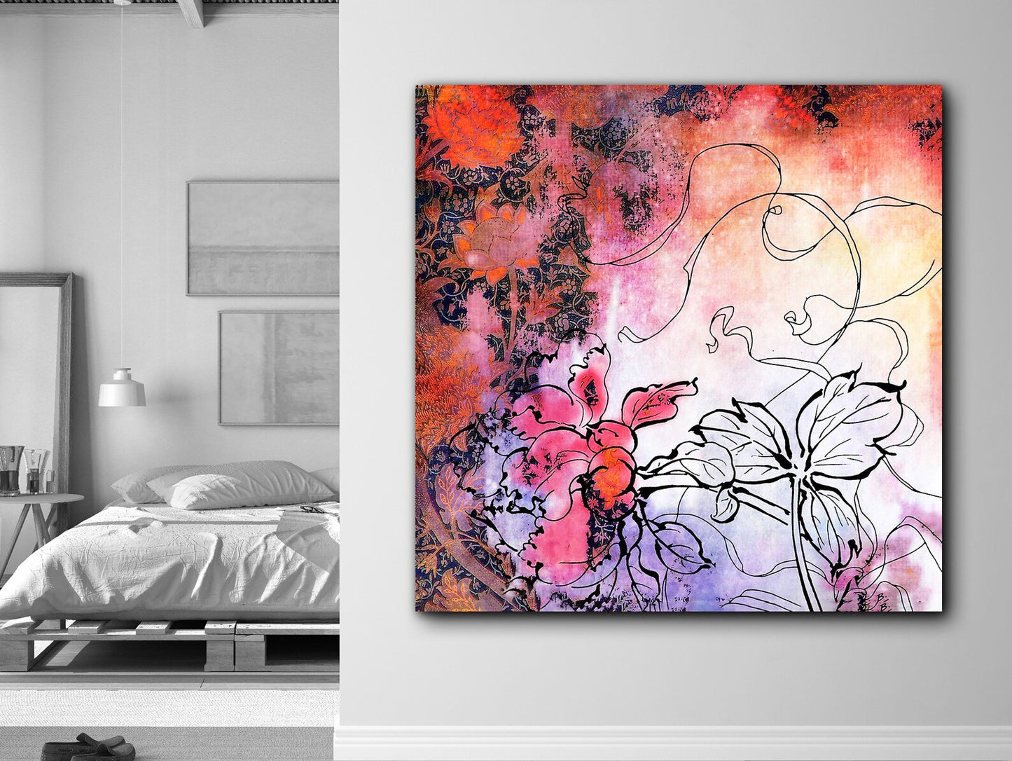 Blumen Kunst Leinwand